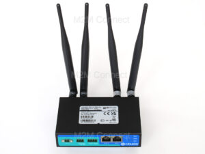 Image of the R2010 router including antennas supplied with the device